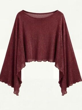 Slightly Loose Bohemian Vacation Breathable Comfortable Versatile Shawl Top